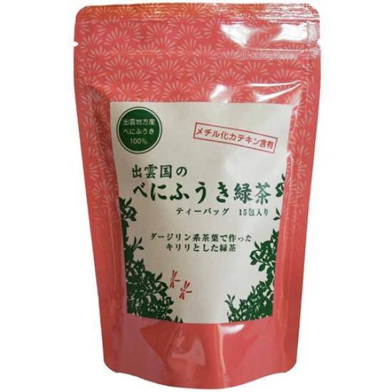 Nishiseichajo Izumo Province Benifuuki Green Tea Tea Bags, 2g x 15 Tea Bags