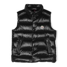 Moncler Enfant - Tib vadderad väst - barn - polyamid/dunfjädrar/polyamid - 12 - Svart