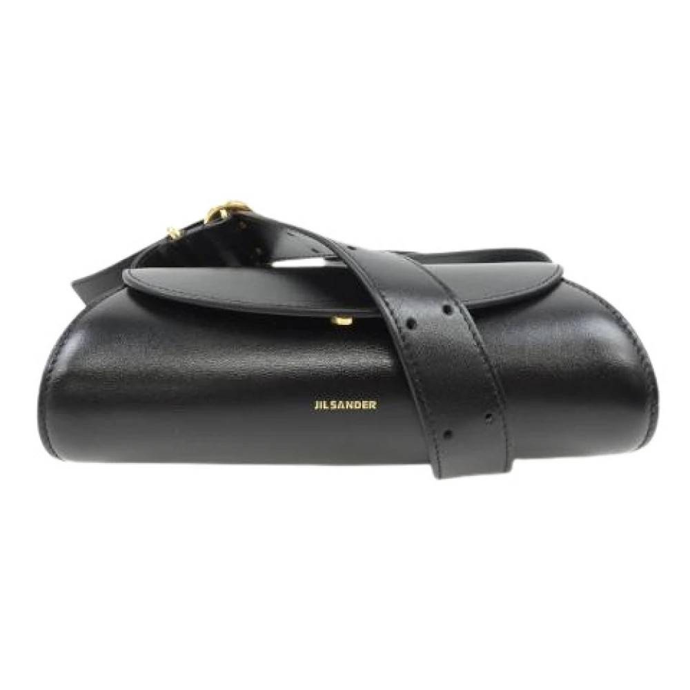 Jil Sander Pre-owned Pre-owned Cannolo Calf Bag - Vintage - Herre - Sort - ONE SIZE - Læder
