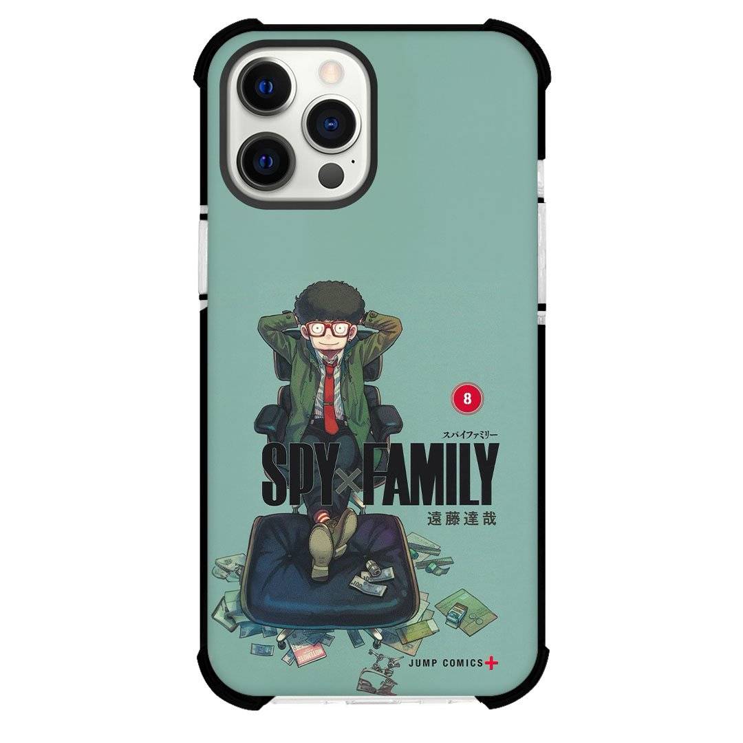 Spy X Family Franky Franklin Phone Case For iPhone Samsung Galaxy Pixel OnePlus Vivo Xiaomi Asus Sony Motorola Nokia - Franky Franklin Sitting On The Chair Green Background