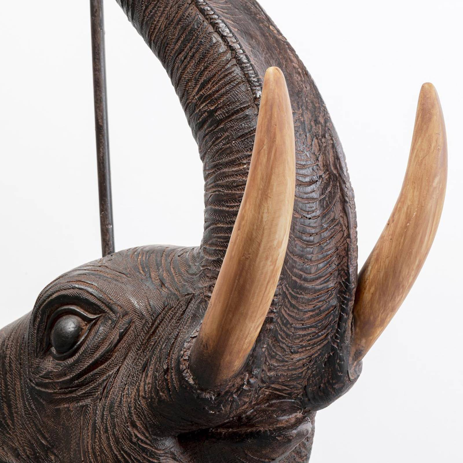 KARE Golvlampa Elephant, Brun / rost, Vardagsrum / matsal, Textil / tyger / siden, Design, Golvlampa