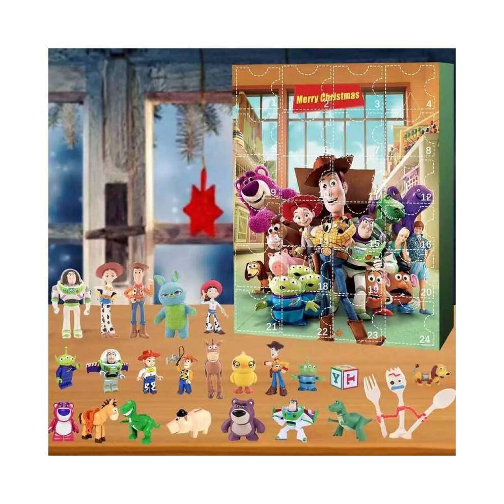 Toy Story Jul Advents Nedräkningskalender 24 Dagar Jul Blinds Box Leksaker Gåva