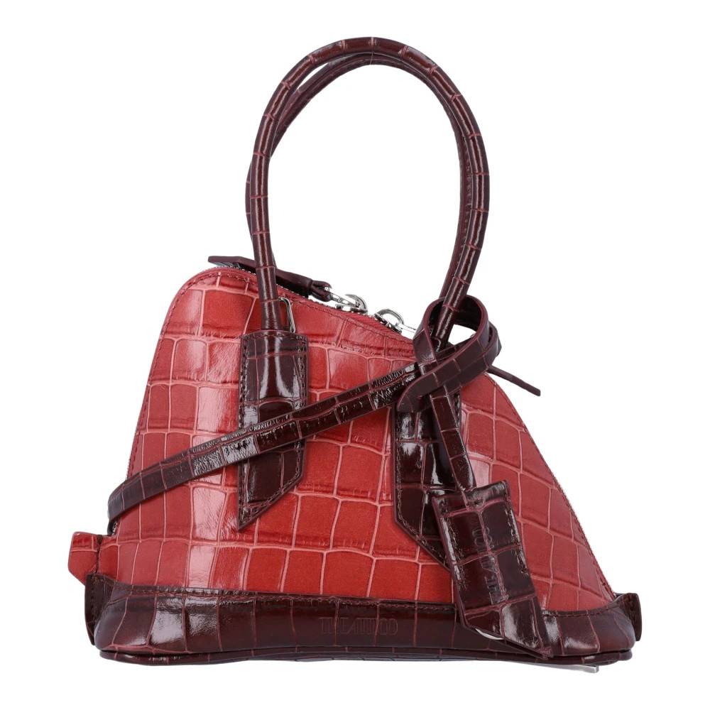 The Attico Sant Ambroeus Mini Top Handle Bag - Tasker - Dame - Rød - ONE SIZE - Uld