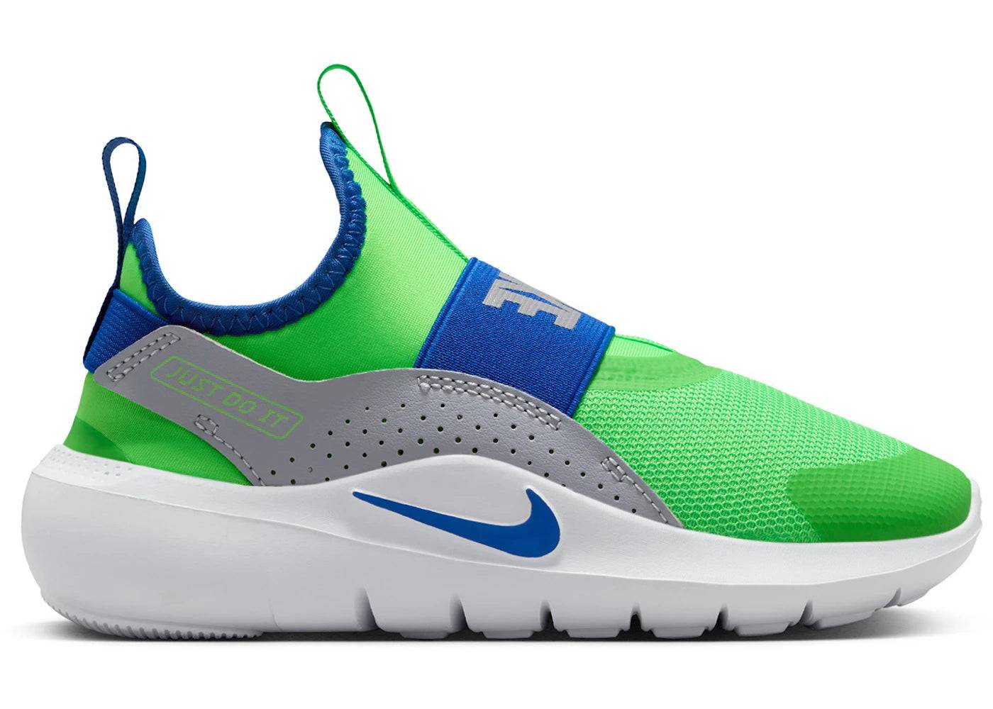 Nike Flex Runner 4 Green Strike Game Royal (PS) - UK 11.5 (UK 11.5)