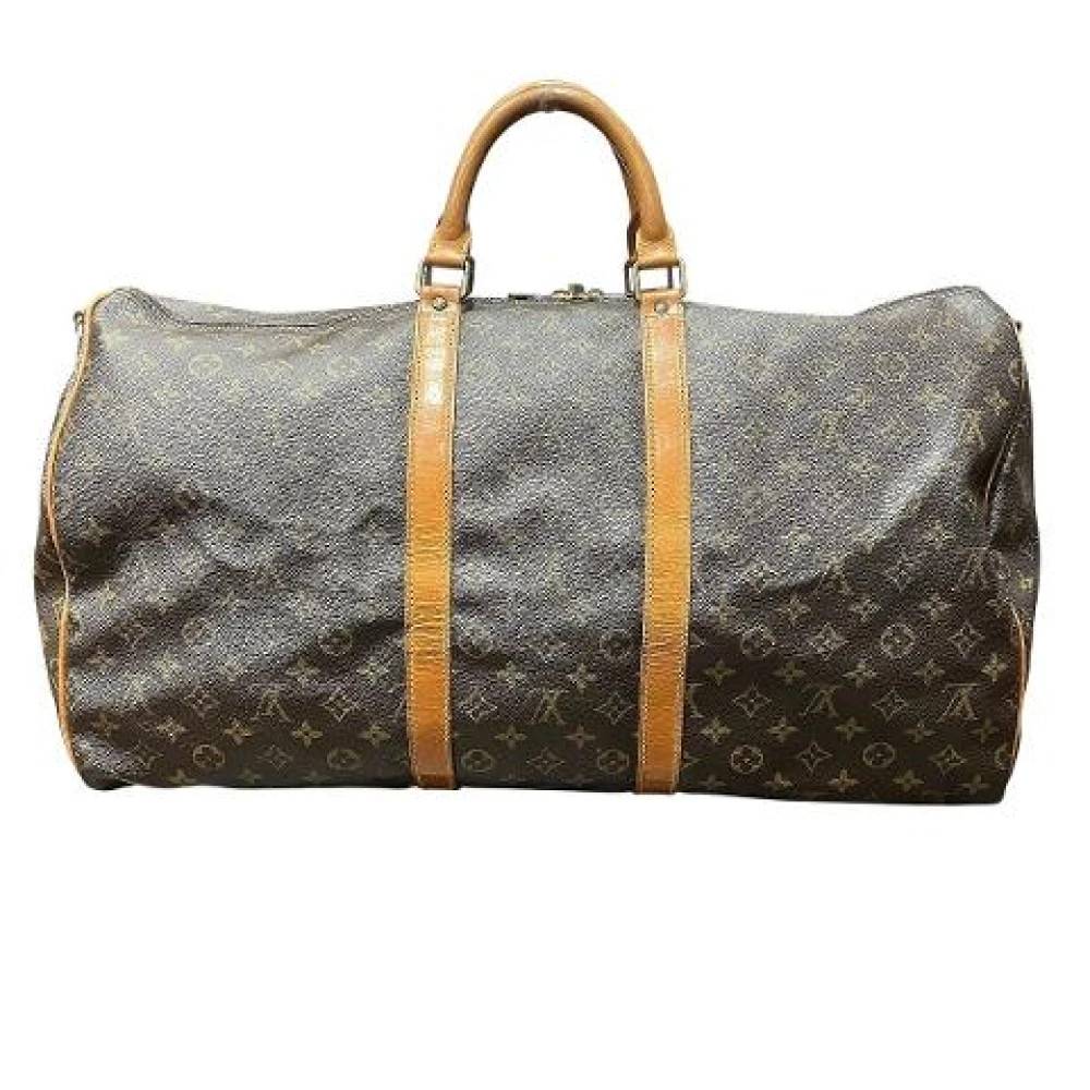 Louis Vuitton Vintage Pre-owned Keepall Bandouliere Monogram Boston Bag - Vintage - Dame - Brun - ONE SIZE - Uld