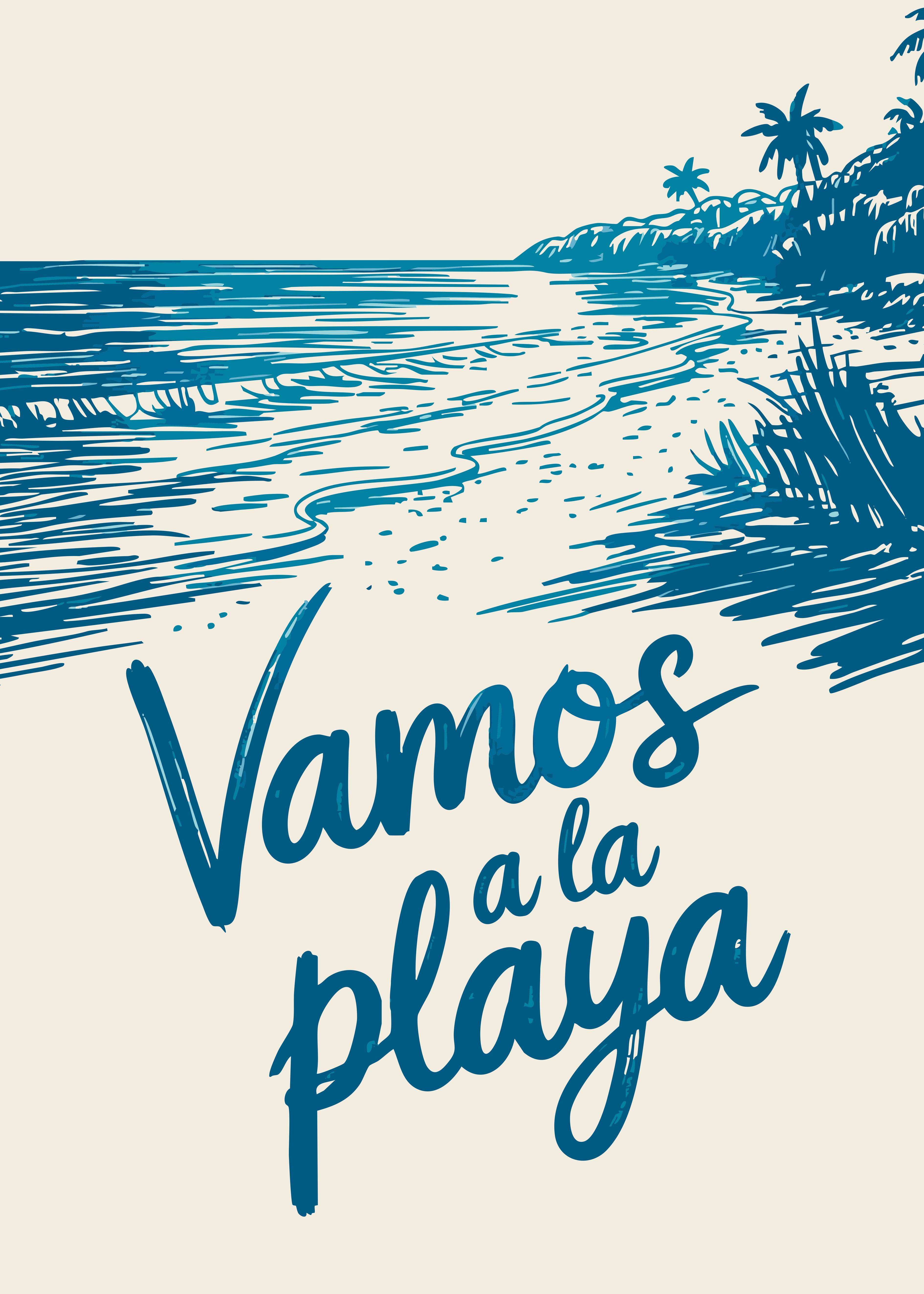 Vamos a la Playa Poster - 30x40