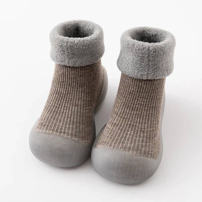 Mini Fashion Tofflor för Småbarn - Stiliga Antislip Tofflor för Småbarn - Mörkgrå / 27 (2-3 år)