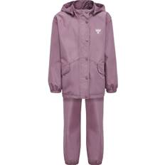 Hummel - Reva regnsæt, jakke + buks - 110  - Pink