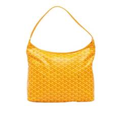Goyard Vintage, Vintage , Dame, Gul, ONE SIZE, Uld, Pre-owned Canvas Skuldertaske