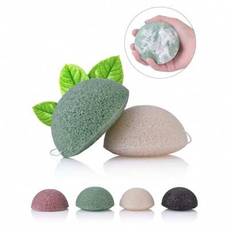 1 st Exfoliator Cleanse Konjac Sponge Natural Puff Face Wash Rengöringssvamp (Color Random) - Multifärgad (Multi-size)