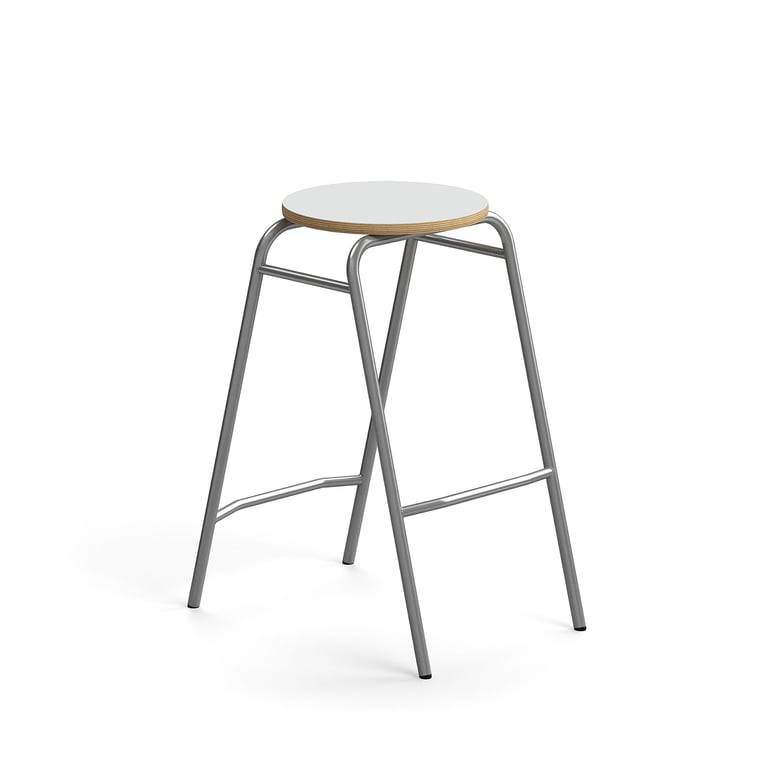 Barpall ALTUS, höjd: 690 mm, silver/grå