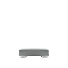 Moroso - Lowland Pouf Small,Fabric Cat. S Orsetto A9150 Concrete Grey - Taburetter - Patricia Urquiola - Grå - Metal/Træ/Tekstilmateriale/Skum