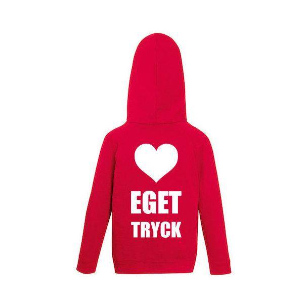 Hættetrøje Børn - Rød / 12-13 år / 152
