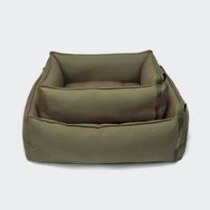 Cloud7 Boost // Blød hundeseng i slidstærkt canvas (olive) - M