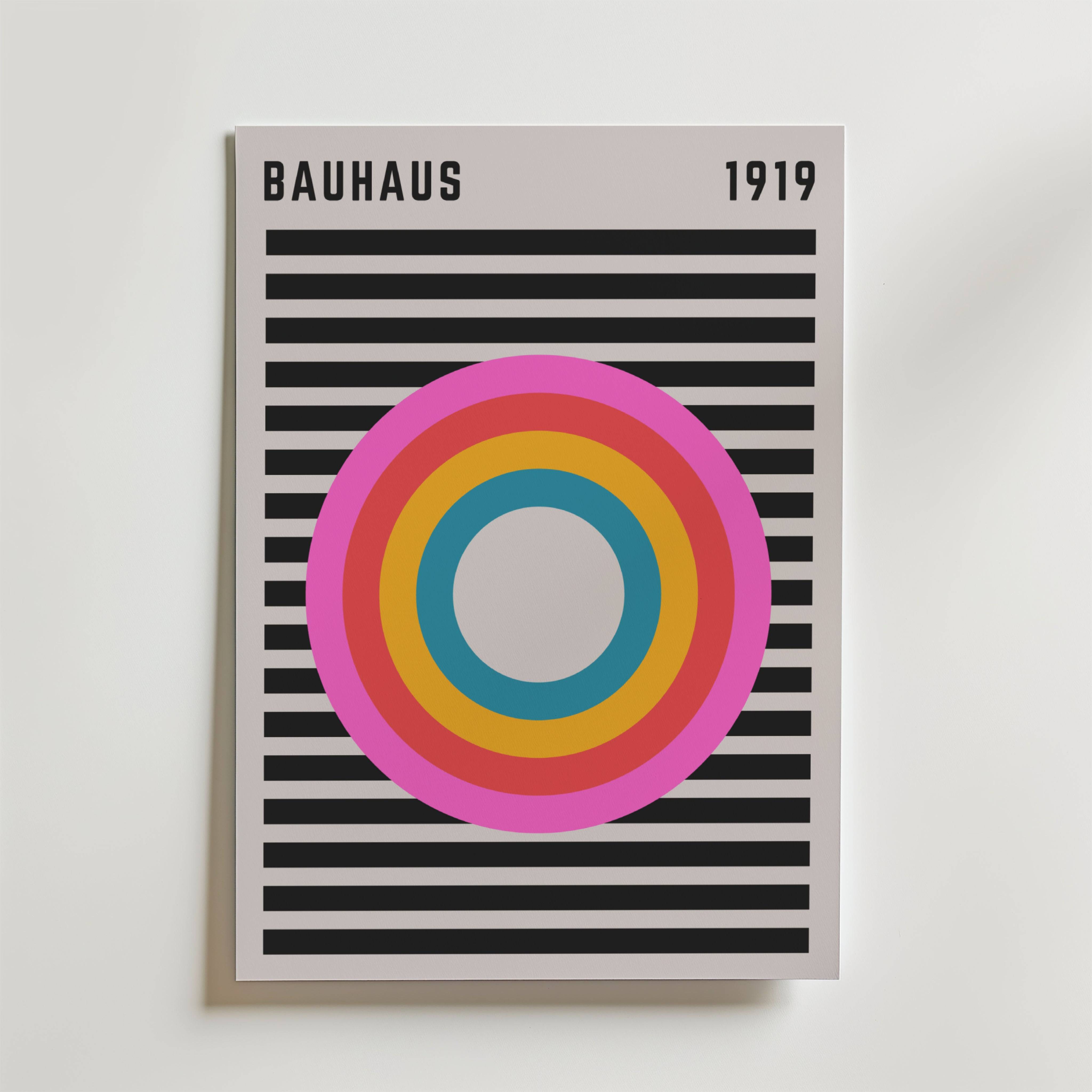 Bauhaus Spectrum No. 2 Poster - Premium Canvas 50x70 cm