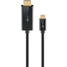 Goobay USB-C til HDMI-kabel 4K@60Hz, 1m - Sort