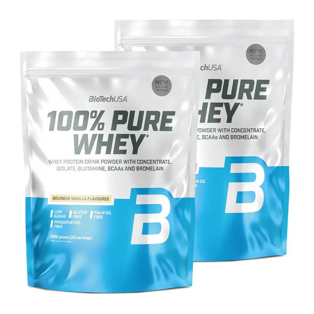 BioTechUSA - 100% Pure Whey — Vælg 2 smagsvarianter