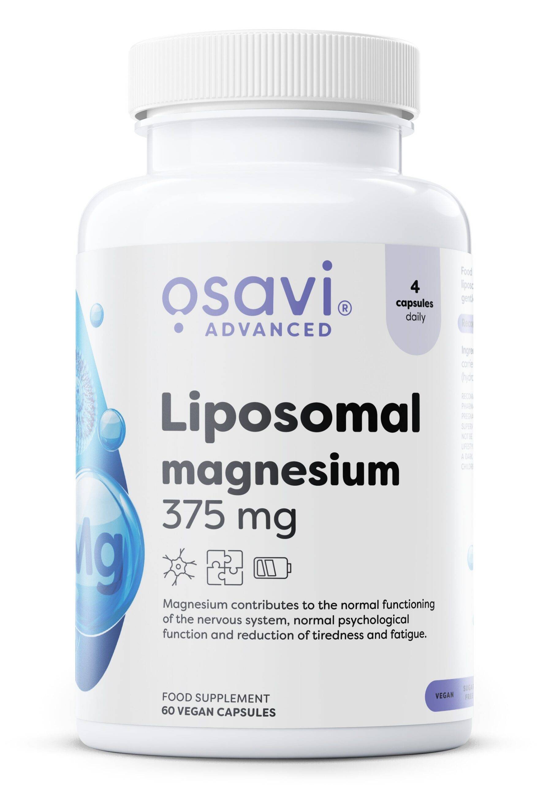 Osavi - Liposomalt Magnesium, 375 mg, 60 vegankapslar