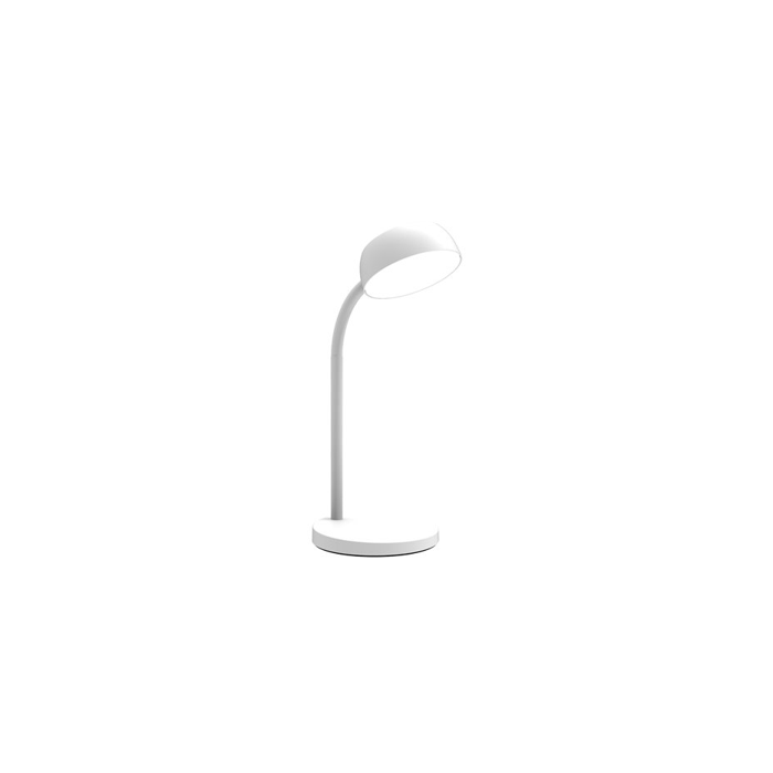 Skrivbordslampa Unilux Tamy LED, vit, flexibel arm