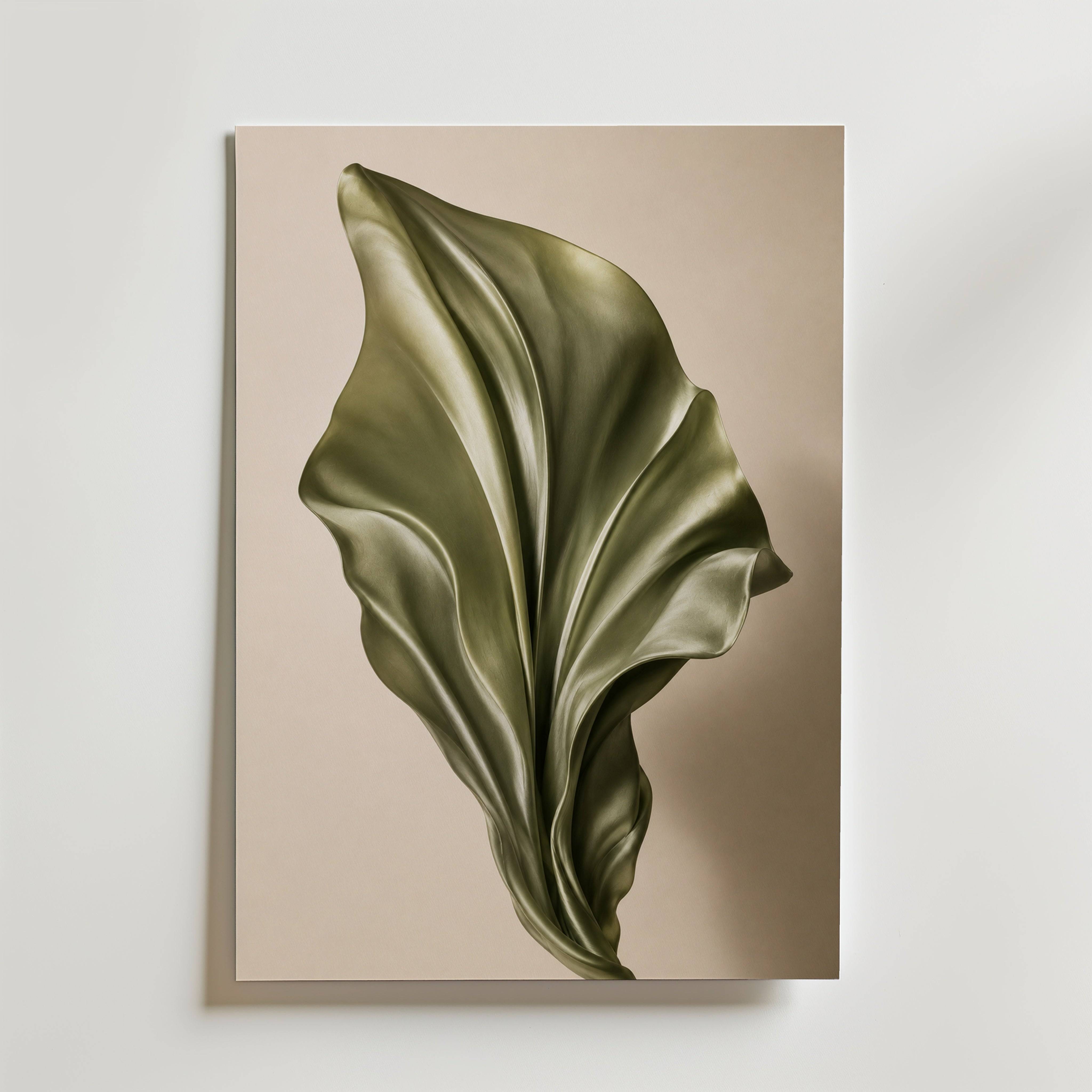 Velvet Leaf Curl Poster - Fine Art Poster 30x40 cm