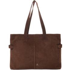ADAX Rozzano Shopper Naomi Dam Stl. - Shoppingväskor Från Magasin - Chocolate (41x29x14 cm)
