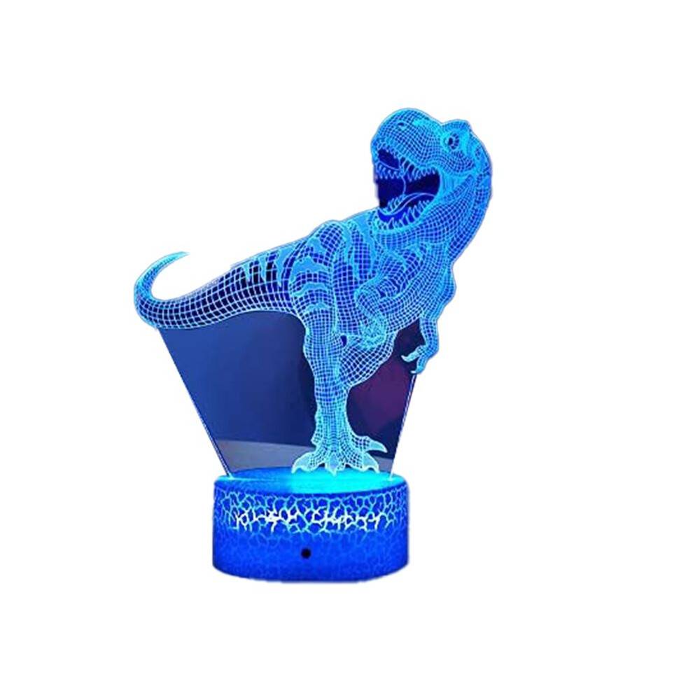 3D Dinosaur Night Light LED Dinosaur Light Dominerande USB Desktop Nattlampa Färgglad USB-Presentlampa