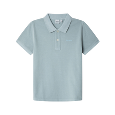 Pepe Jeans för pojkar. PB540992 Cael blå polotröja (16años= 176cm), Casual, Bomull, Kort ärm, Hållbar, barnmode - Blå (16años= 176cm)