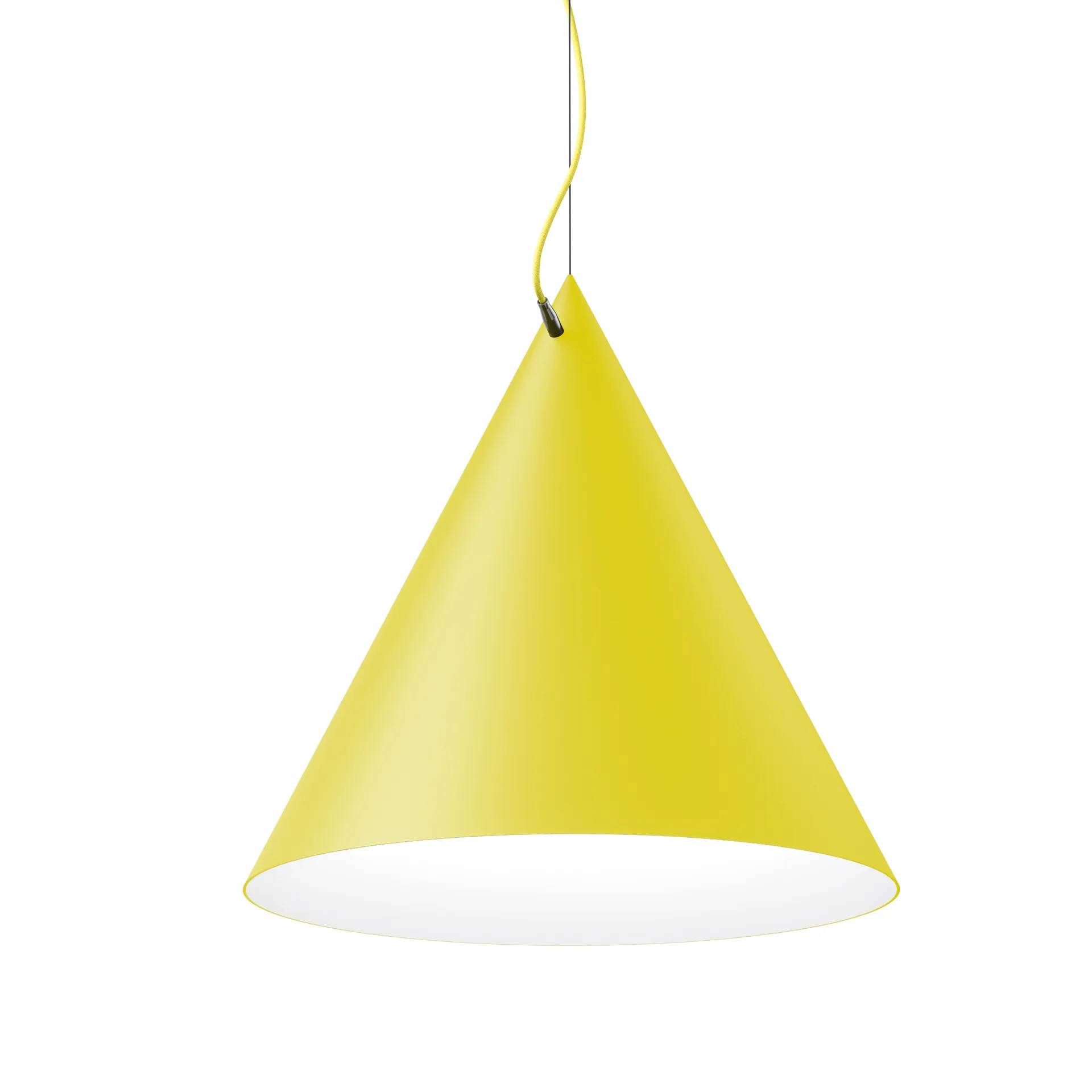 Noon Castor pendel 60 cm Gul-ljusgul-silver