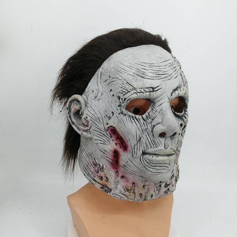 Michael Myers Månskenspanik Mask: Lysande Halloween-skräckrekvisita gray