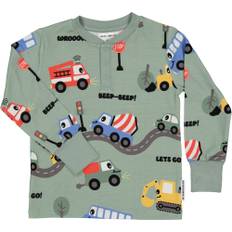 Farfarströja Bambu Traktor Grön 110/116