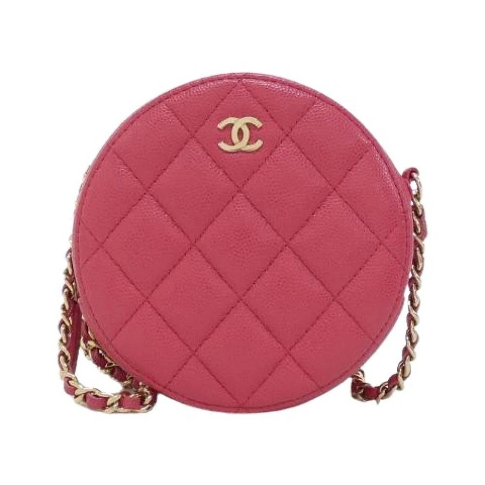 Chanel Vintage Pre-owned Timeless Classic Caviar Skin Skuldertaske - Vintage - Dame - Lyserød - ONE SIZE - Uld