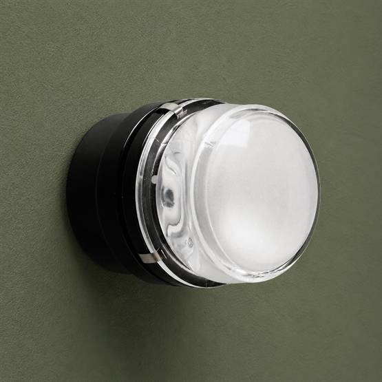 Fresnel væglampe / loftlampe LED, sort