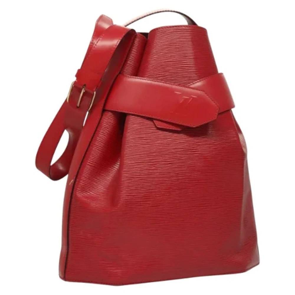 Louis Vuitton Vintage Pre-owned Laeder louis-vuitton-tasker - Vintage - Dame - Rød - ONE SIZE - Uld