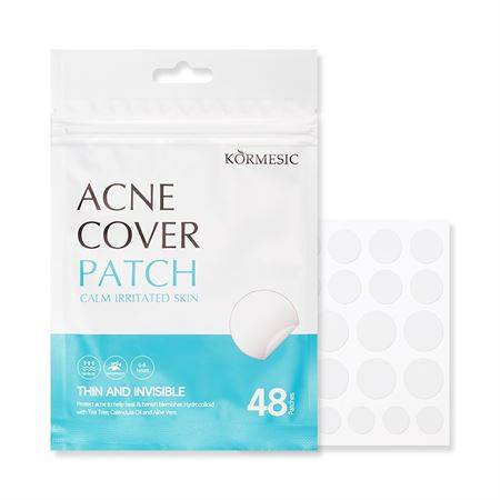 Pimple Patches (48 stk) – Usynlige Bumseplastre med Salicylsyre & Tea Tree – Hurtig Behandling af Urenheder.