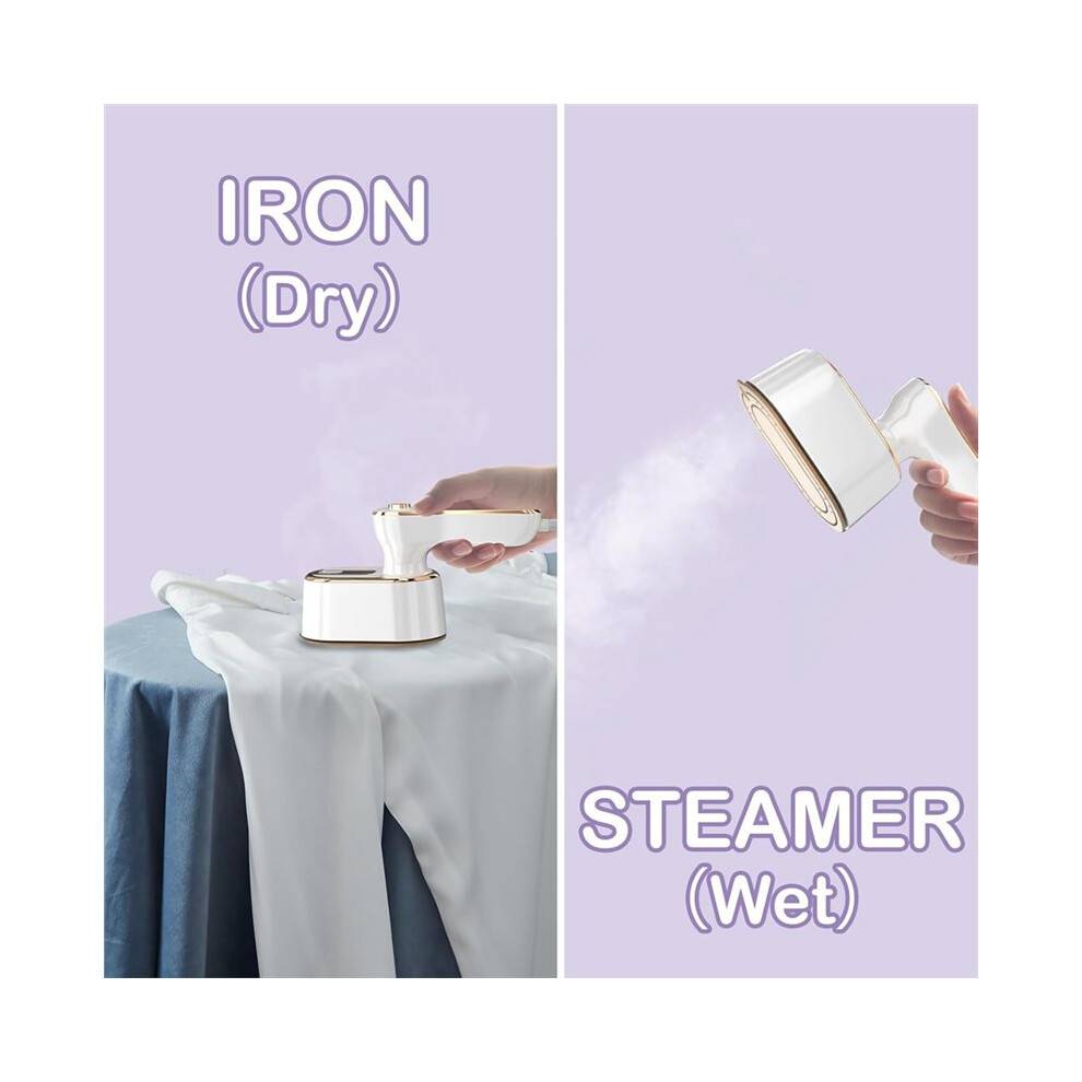 Travel Steamer Iron for Clothes - Portable Ironing Machine Travel Small Size Portable Steamer Travel Home US Plug
