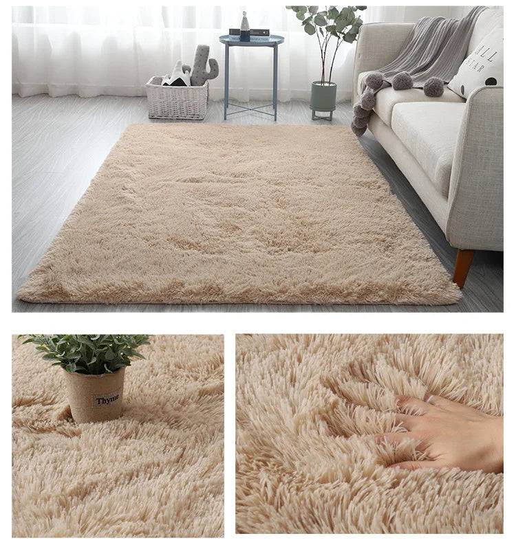 Modern Living Room Large Carpet Long Hair Children's room Carpets Bedroom Furry Decoration Rug - 2042-8 / 100x160cm 39x63inch