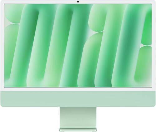 Apple iMac 2024 M4 10 Core | 24" | 16 GB | 256 GB SSD | Standardglas | grøn | kompatibelt tilbehør | DE
