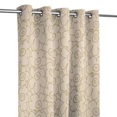 Marimekko Pieni Piirto Unikko Beige Linne Öljettlängd