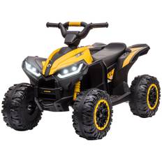 ATV Elbil til børn 3-8 år med lyd- og lyseffekter – Gul/Sort