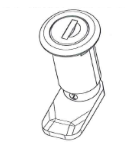 Cylinderlås till gamla RENZ Fastighetsboxar - FR021889 - Silver