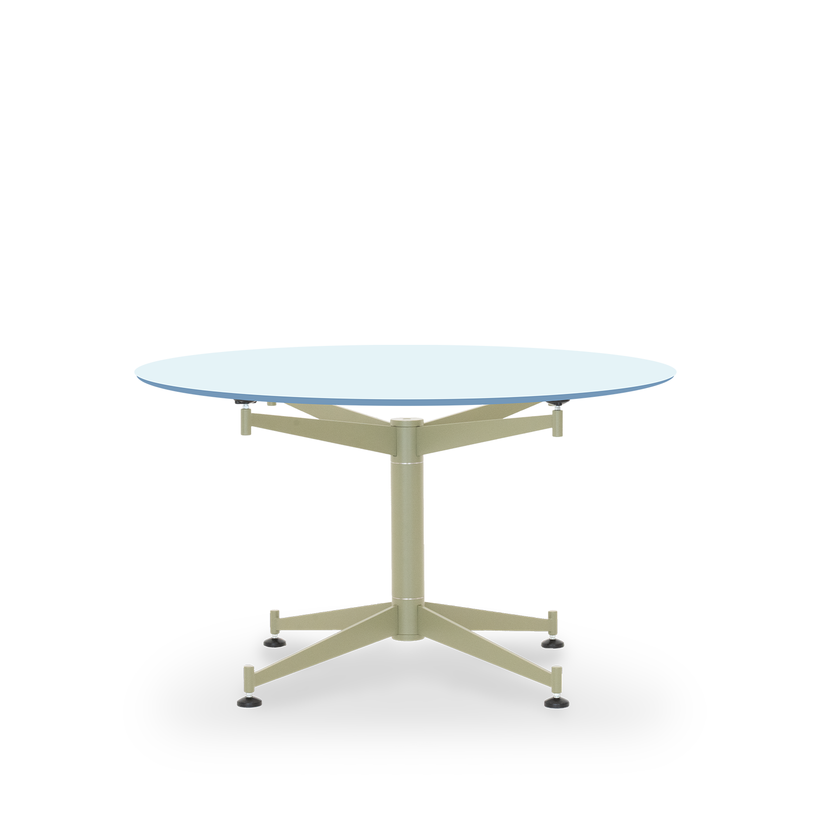 Star Table / Laminate B2B - 73-75 / Ø128 Laminate / Iris Reed green