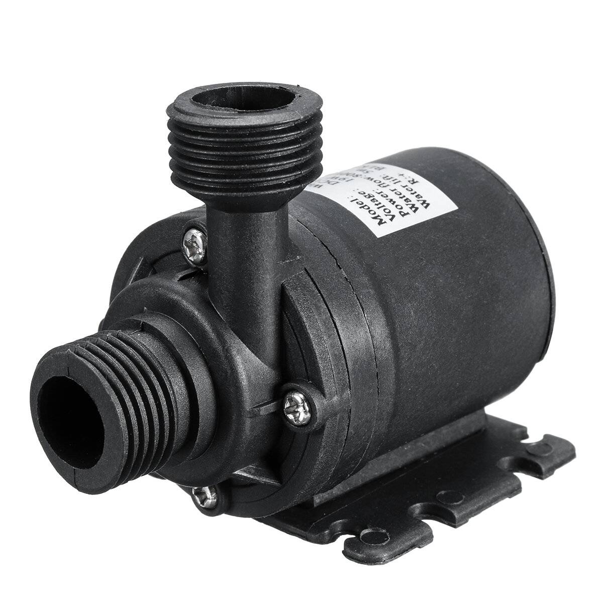 Ultra-tyst DC 12V/24V Hem 750L/H Portabelt borstlöst Motor Nedsänkbar Vattenpump 5,5M för Kylsystem Fontäner Värmare Min