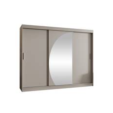 Amira Garderob m. Spegel 250x200 cm - Beige Garderober & garderobssystem