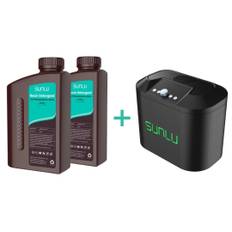 Sunlu Ultrasonic resin cleaner + 2kg Resin vaskemiddel