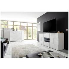 CALI Sideboard 181 med Lådor Vit Högglanslack - Skänkar & sideboards