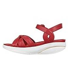 MBT KAWERIA 7 W, kvinnor roll-off sandal, wobble sandal, sandal med böjd sula, Röd, 38 EU