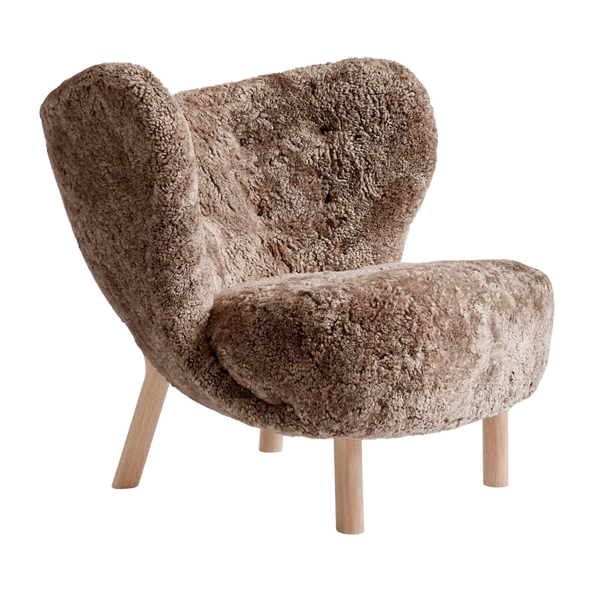 &Tradition Little Petra VB1 Lænestol Sheepskin Sahara / Eg.