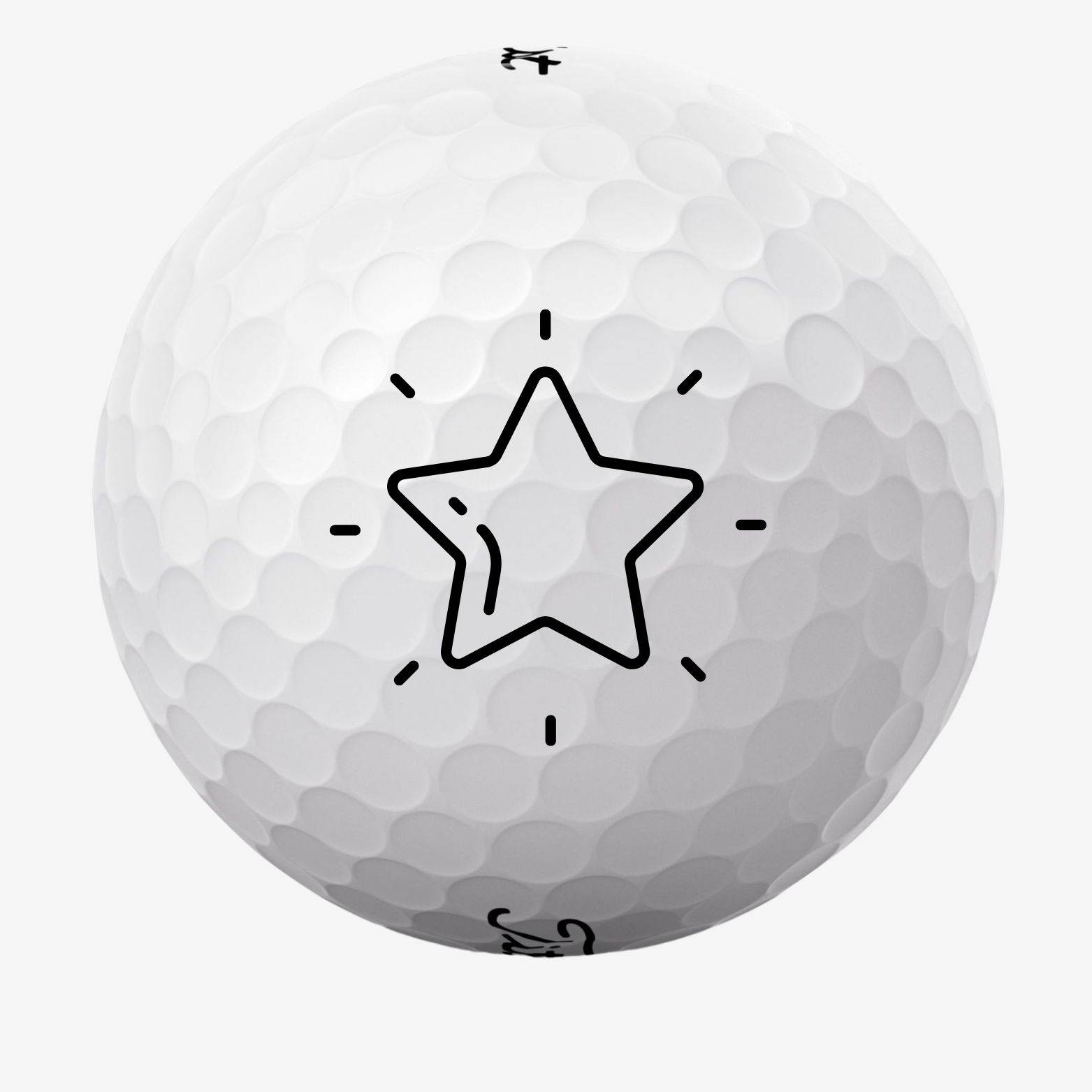Golfbolde med stjerne