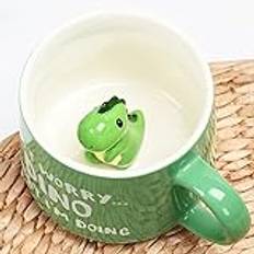 Arawat Dinosaurie Mugg Present 3d Dino Animal Cup Keramiska Gåvor För Kvinnor Dinosaurie Mugg 350ml Dino Cup Sweet Teacup Saying Mug Dino Födelsedagspresent Till Flickvän Flickor Pojkar Män