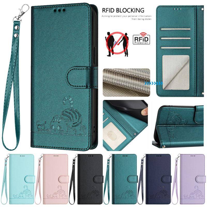 För Fairphone 5 Fodral Lyxigt Flip Läder Plånbok Stöldskydd Borstat Fodral För Funda Fairphone 5 fairphone5 Skydda Telefonskal Etui